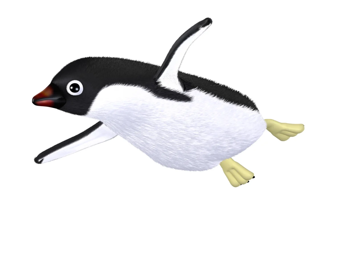 3Dのペンギン