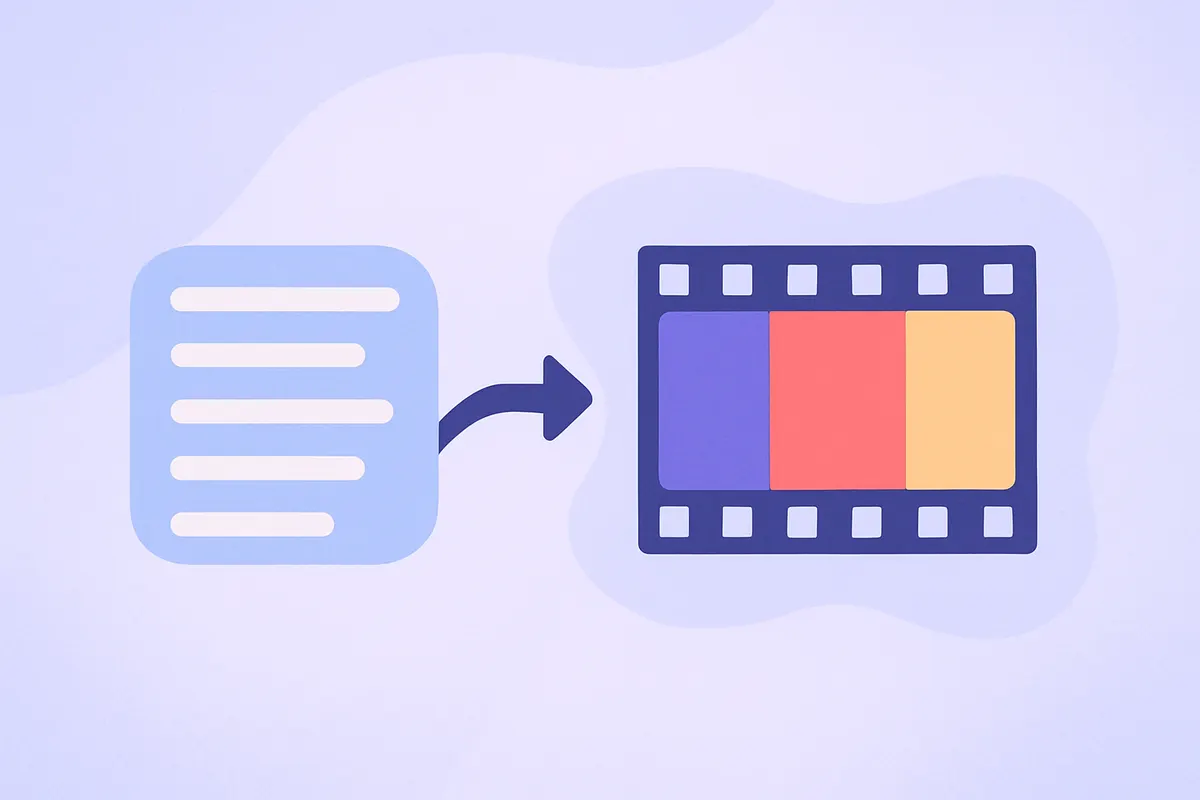 テキスト入力から動画が生成されるAI動画生成のコンセプトイメージ
