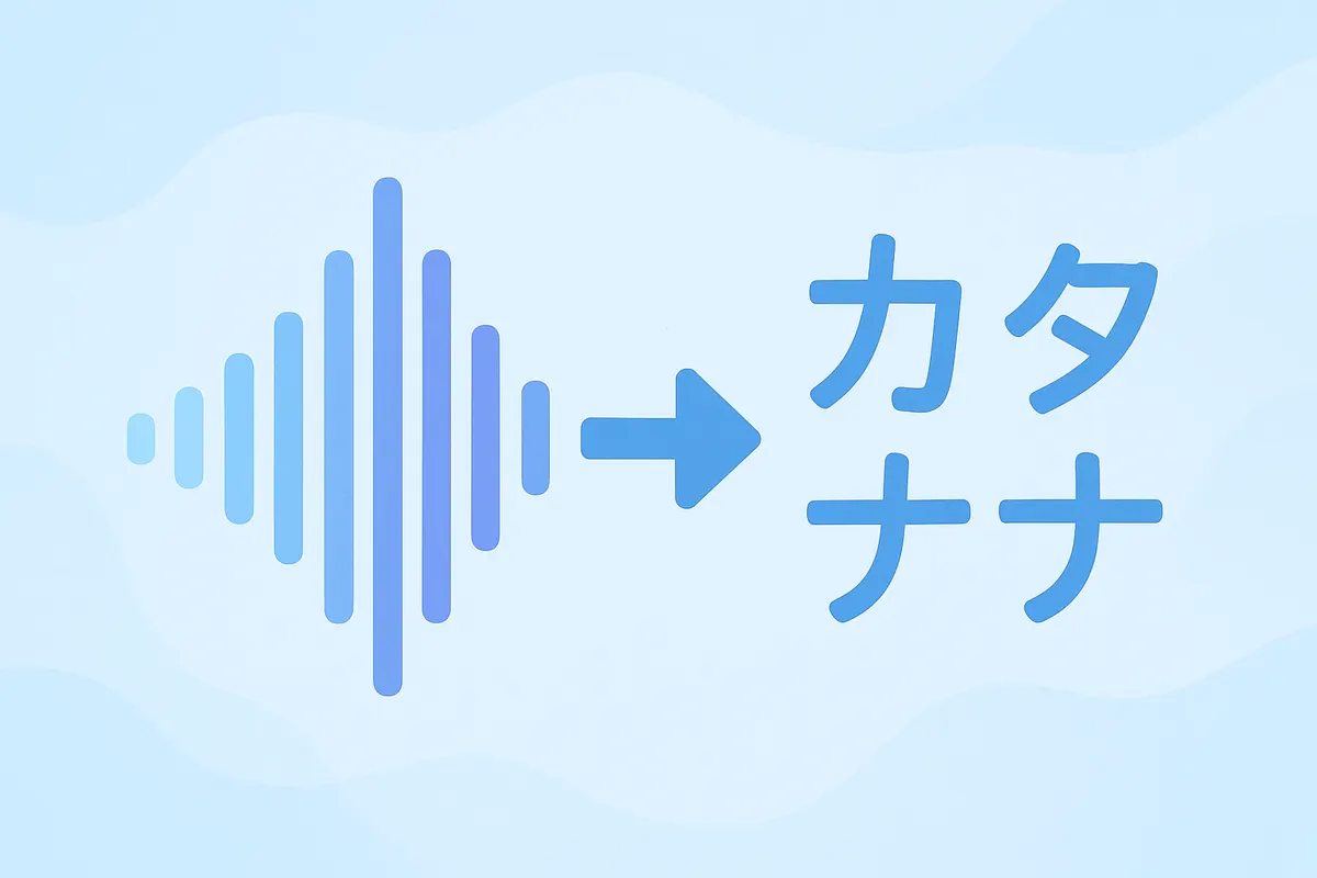 テキストが音声波形に変換される音声合成のイメージ