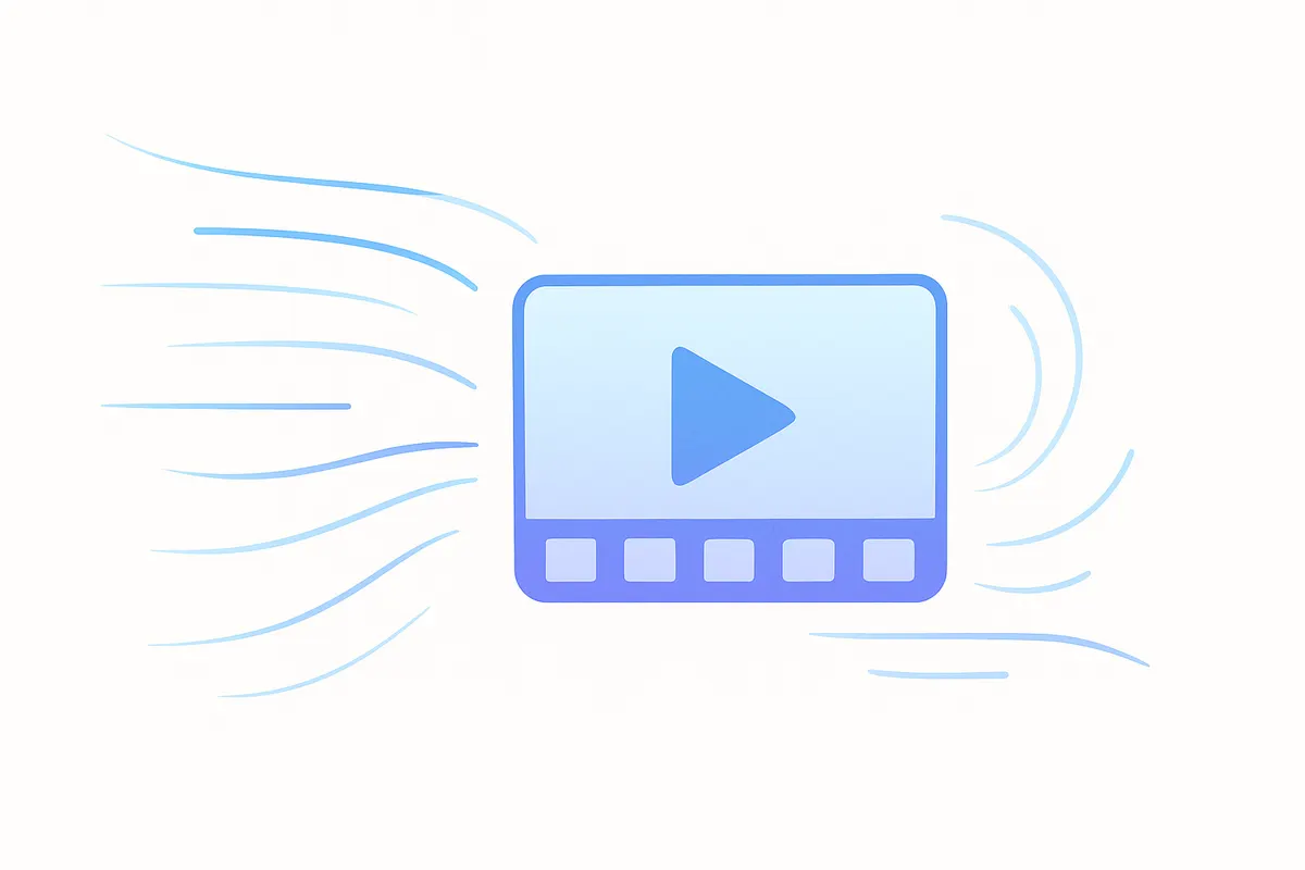 AIによる動画生成の抽象的なコンセプトイメージ