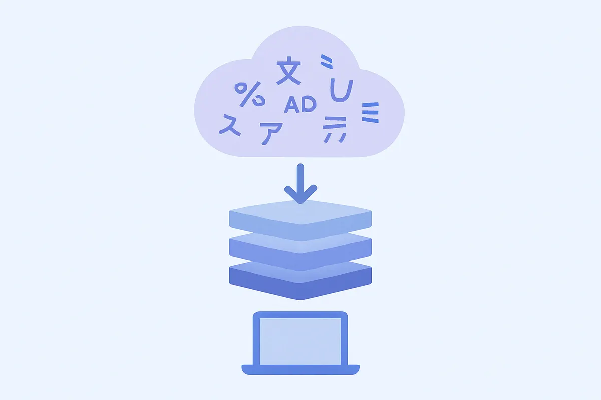 ローカル環境での日本語テキスト処理イメージ――llama.cppは日本語ドキュメントの解析にも活用されている