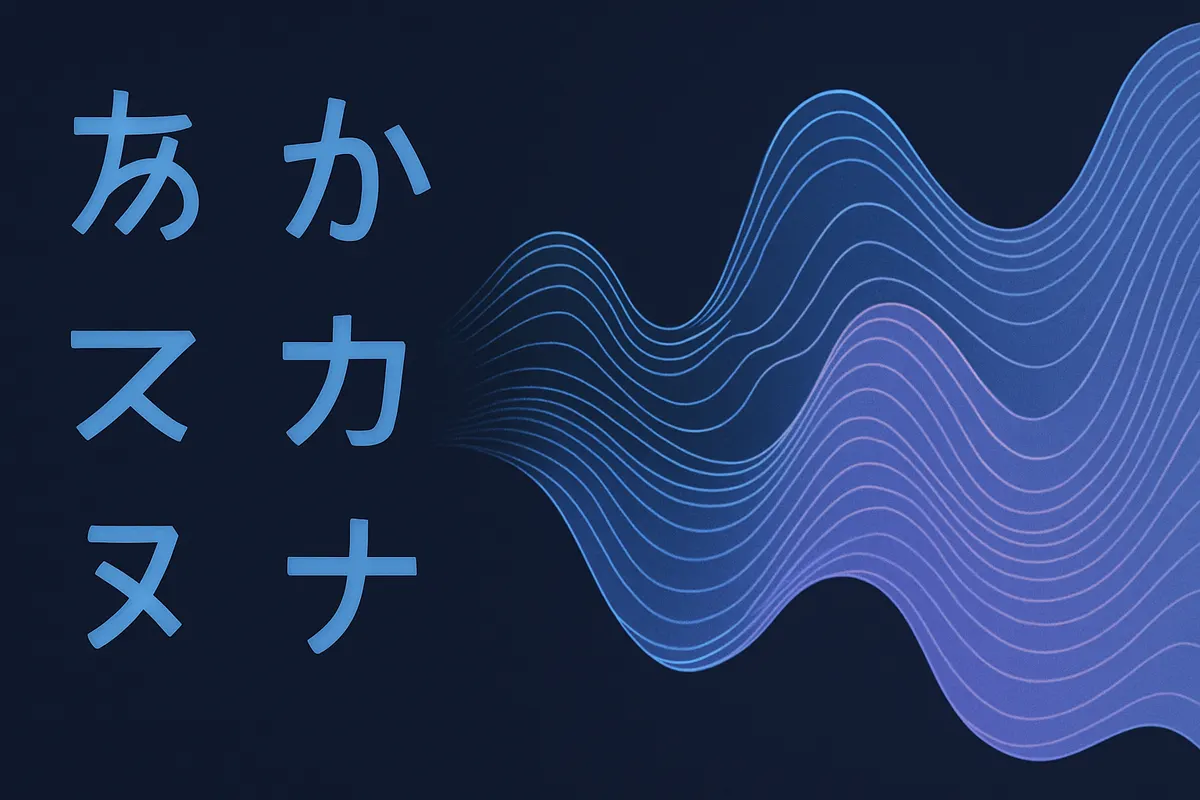 日本語テキストと音声合成の概念イメージ