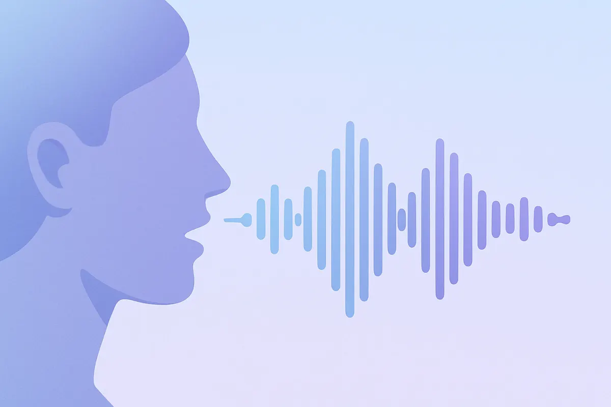 VOICEVOXが生成する合成音声の波形イメージ