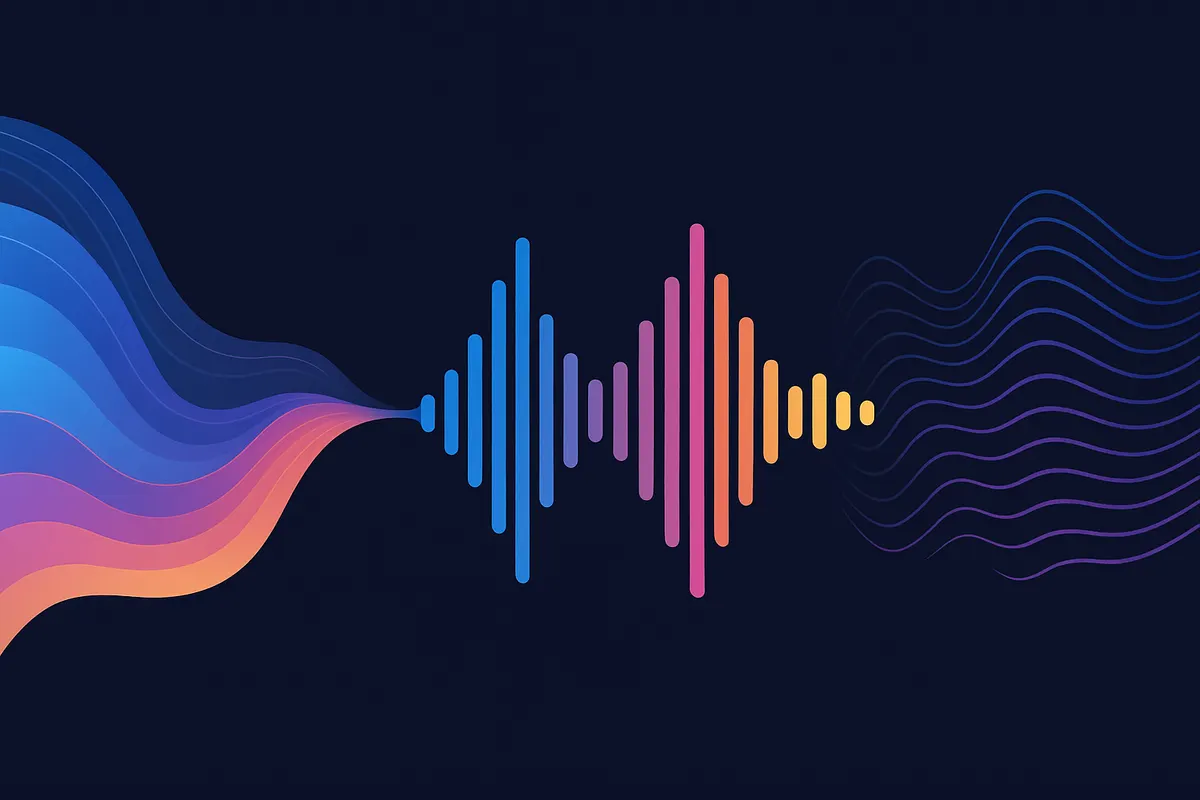 AIによる音声・波形処理のイメージ