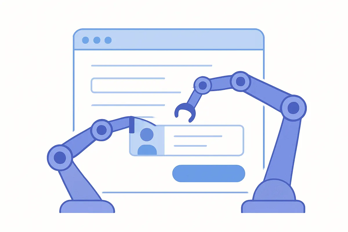 ChatGPT Operatorがブラウザを自律操作してタスクを実行するイメージ