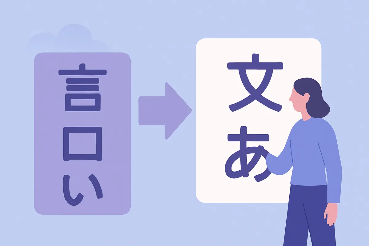 日本語テキストの正規化処理イメージ:全角・半角文字が標準形に統一される様子