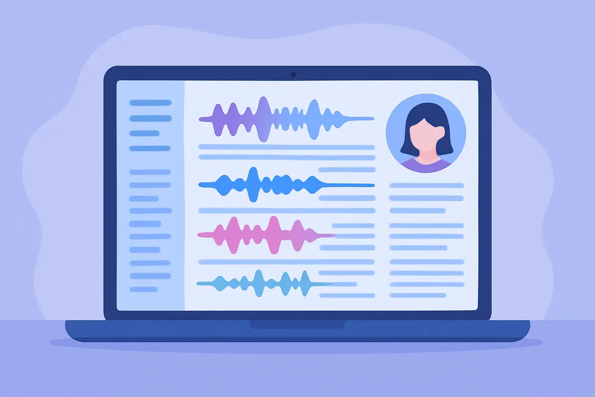 日本語音声合成エディタのワークフローをイメージしたインターフェース抽象図