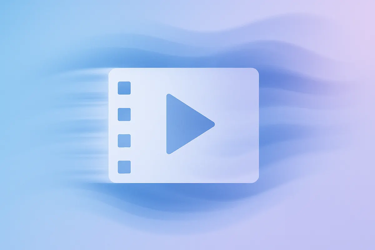 AI動画生成における映像フレームの連続性・モーションを表した抽象的なイメージ