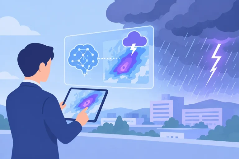 急な大雨・落雷をAIで予測・警報——企業・自治体が今すぐ使えるリスク対策